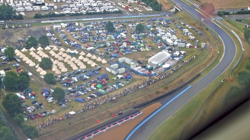 Der exklusivste Campingplatz der Welt aus der Luft.