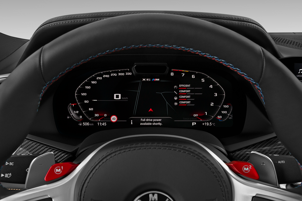BMW X6 M (Baujahr 2020) Competition 5 Türen Tacho und Fahrerinstrumente