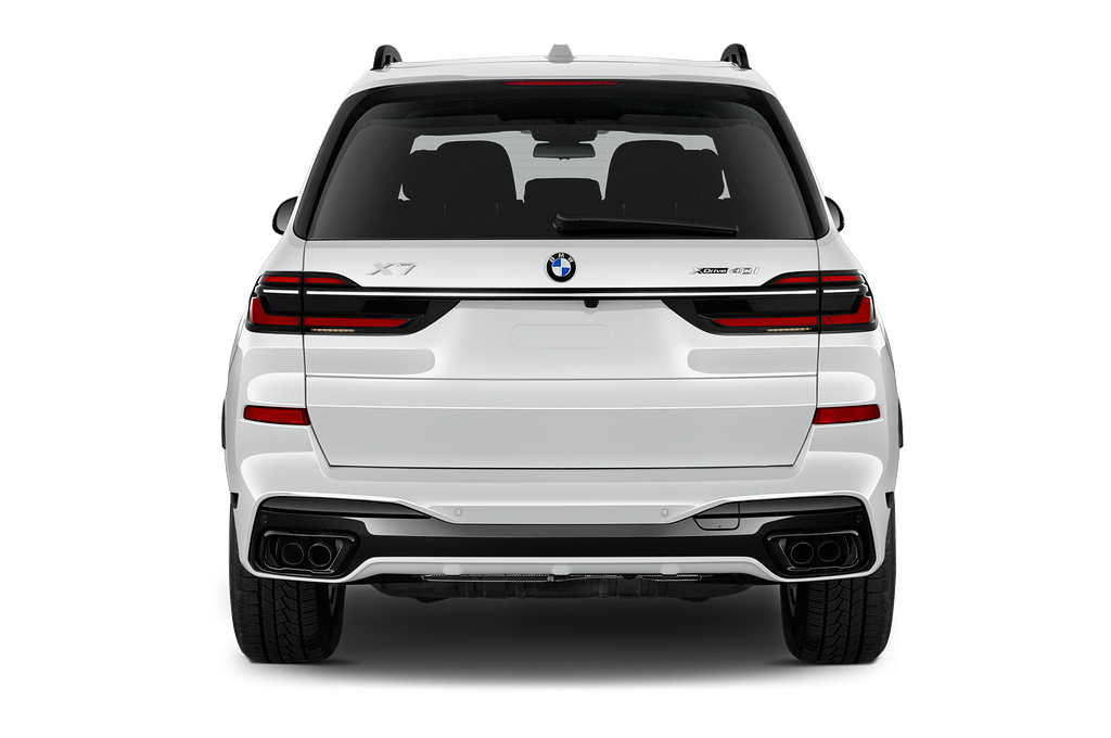BMW X7 (Baujahr 2023) M Sportpaket 5 Türen Heckansicht