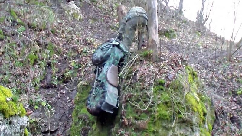 einfach den Berg hinaufziehen.