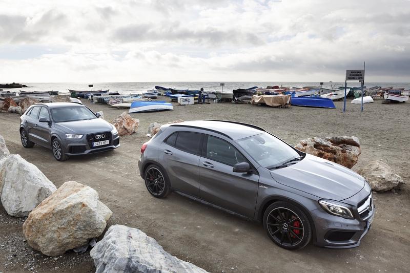 Vergleich Audi RS Q3 - Mercedes GLA 45 AMG
