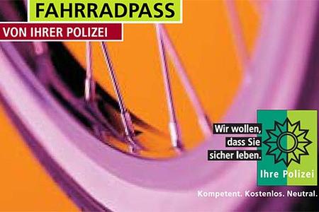 Polizei empfiehlt Fahrradpass