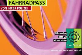 Polizei empfiehlt Fahrradpass