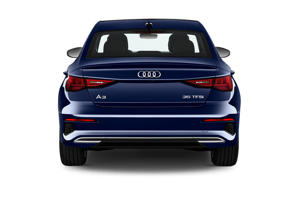 Audi A3 (Baujahr 2022) Advanced 4 Türen Heckansicht