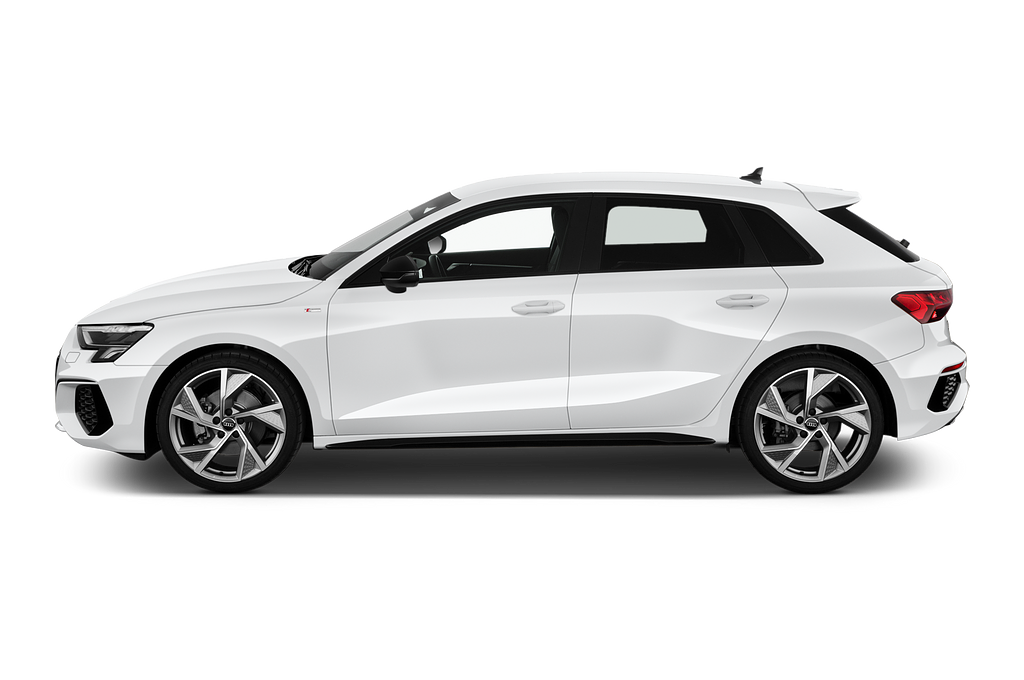 Audi A3 Sportback (Baujahr 2020) S-Line 5 Türen Seitenansicht