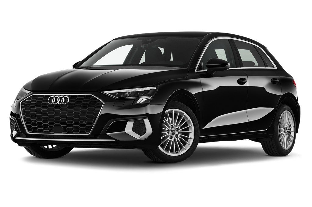 Audi A3 Sportback (Baujahr 2023) Advanced 5 Türen seitlich vorne mit Felge