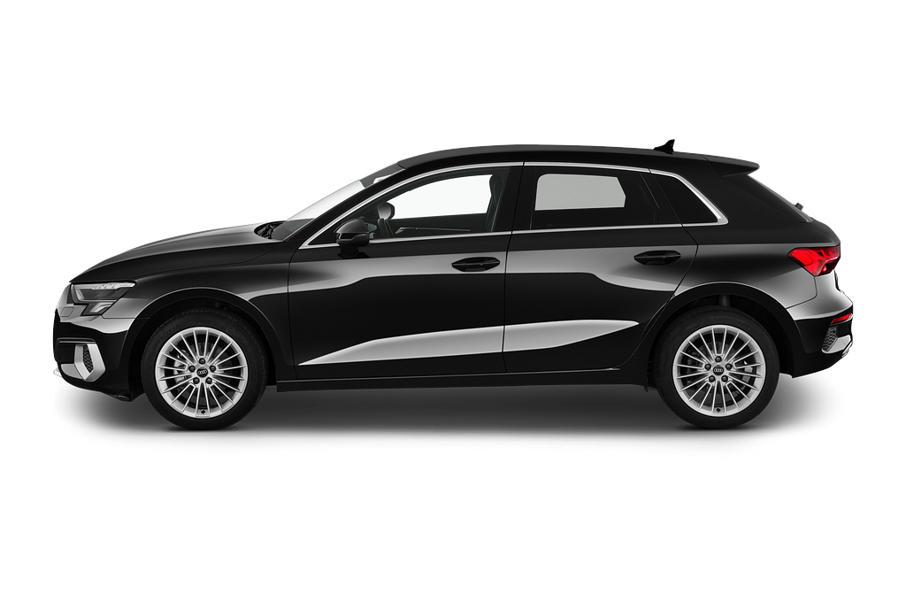 Audi A3 Sportback (Baujahr 2023) Advanced 5 Türen Seitenansicht
