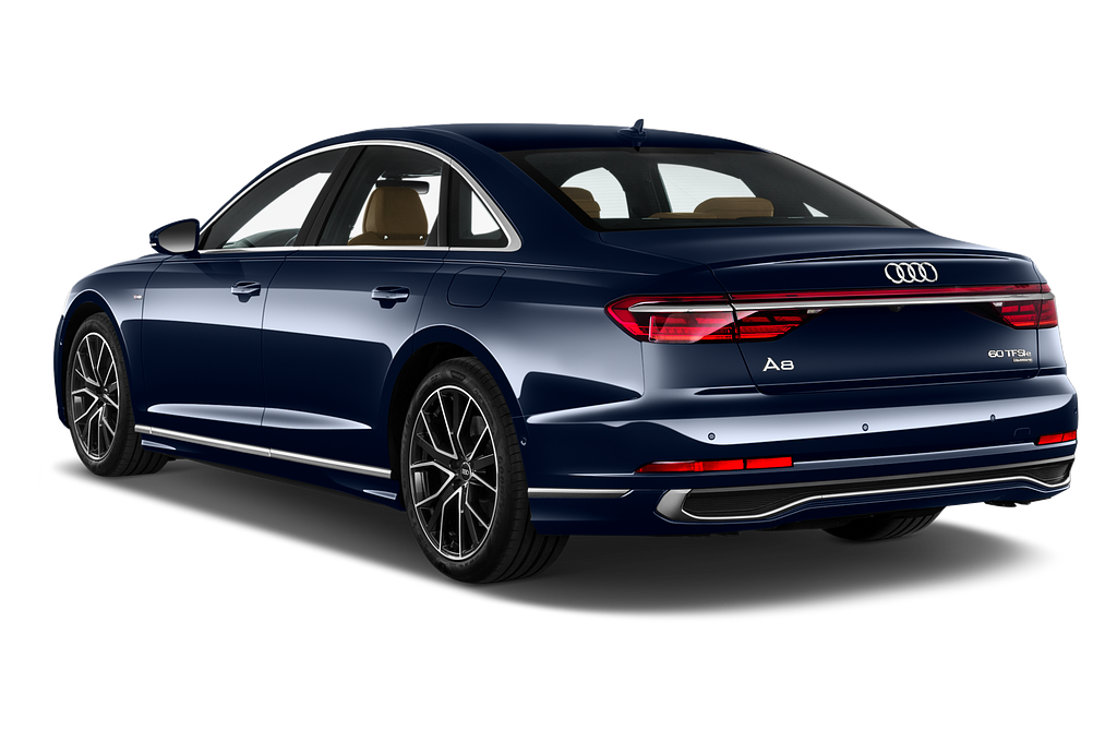 Audi A8 (Baujahr 2022) Base PHEV 4 Türen seitlich hinten