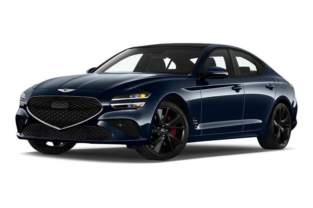 Genesis G70 (Baujahr 2023) Sport 4 Türen seitlich vorne mit Felge