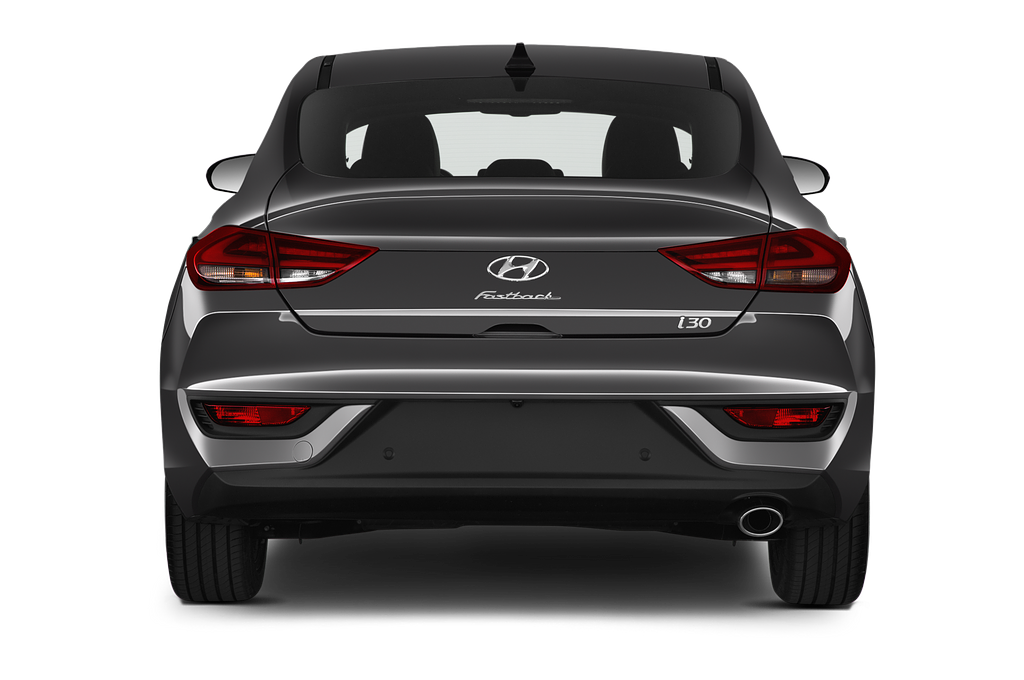 Hyundai i30 Fastback (Baujahr 2020) Prime 5 Türen Heckansicht