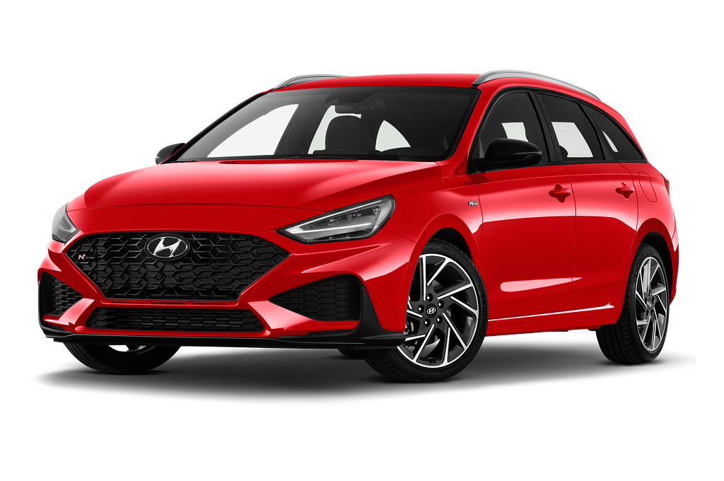 Hyundai i30 Kombi (Baujahr 2020) N-Line 5 Türen seitlich vorne mit Felge