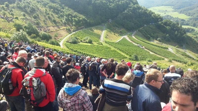 In den Weinbergen war viel los.