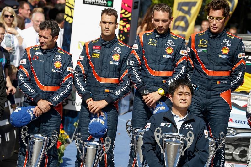 Die ersten beiden Plätze auf dem Podium wurden an Hyundai vergeben.
