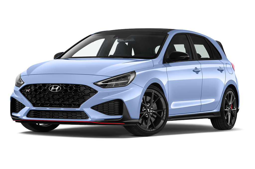 Hyundai i30 N (Baujahr 2021) N Performance 5 Türen seitlich vorne mit Felge