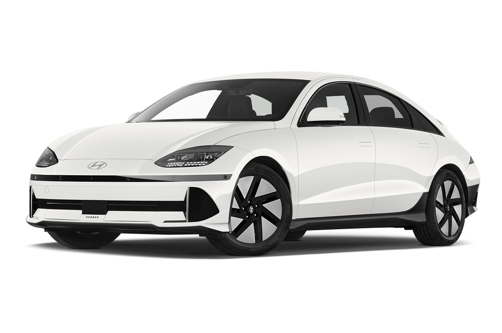 Hyundai Ioniq 6 (Baujahr 2023) Base 4 Türen seitlich vorne mit Felge