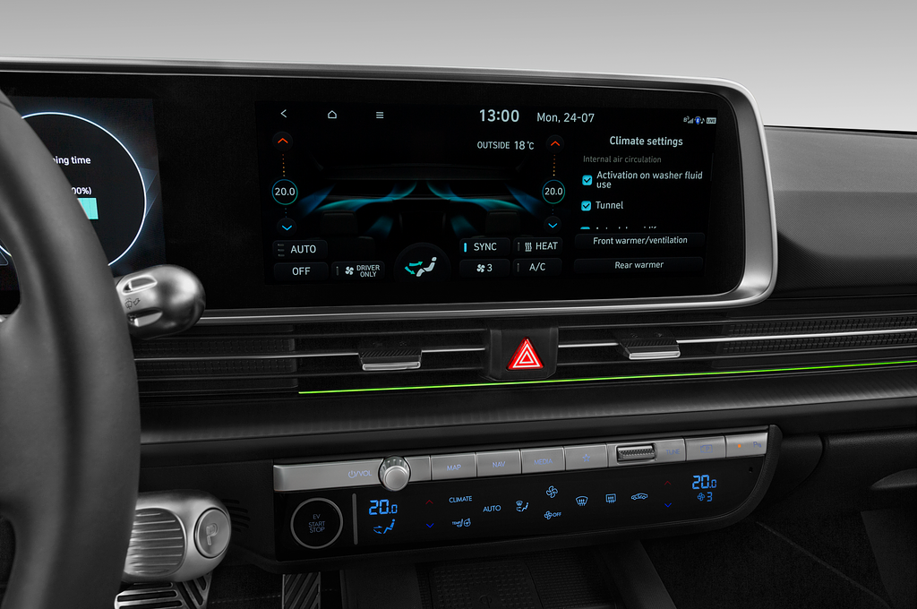 Hyundai Ioniq 6 (Baujahr 2023) Base 4 Türen Temperatur und Klimaanlage