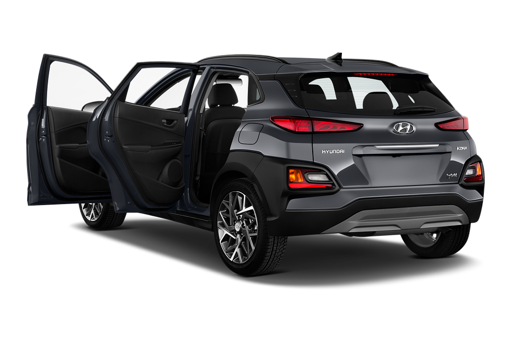 Hyundai Kona Hybrid (Baujahr 2021) Trend 5 Türen Tür geöffnet