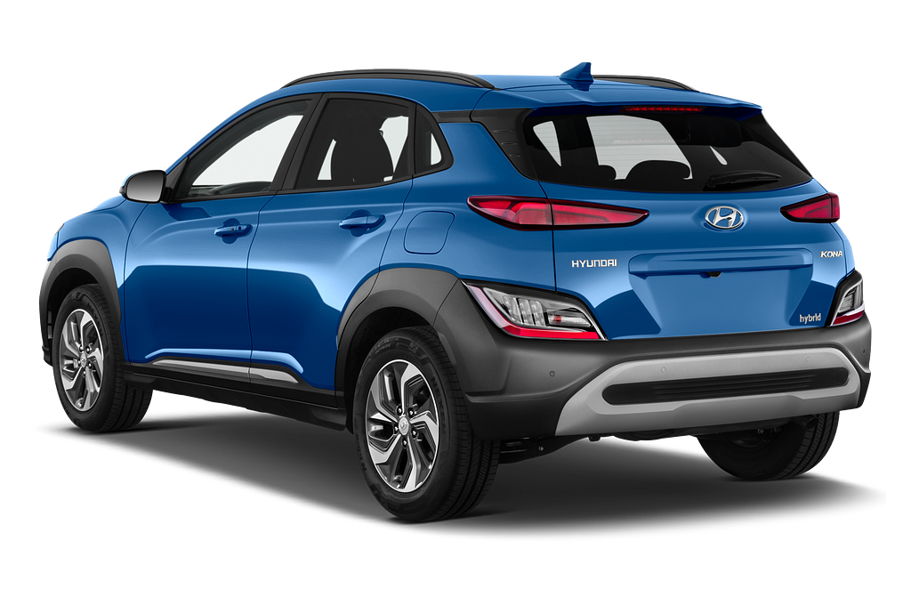 Hyundai Kona Hybrid (Baujahr 2021) Trend 5 Türen seitlich hinten