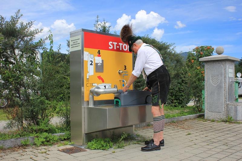 Kloverschluss öffnen und...
