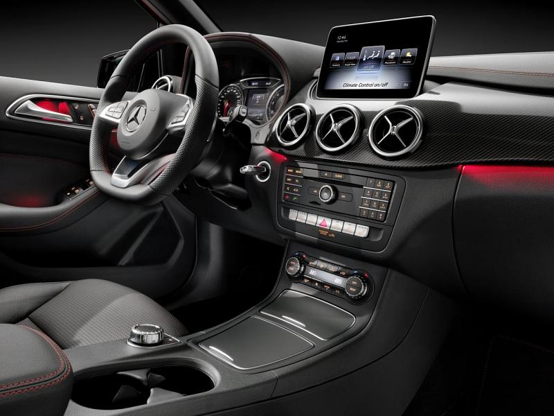 Mercedes B-Klasse Modellpflege 2015 - aufgeräumtes Cockpit