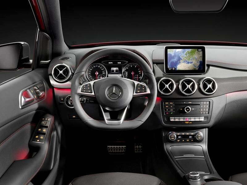 Mercedes B-Klasse Modellpflege 2015 - es gibt einen größeren Bildschirm