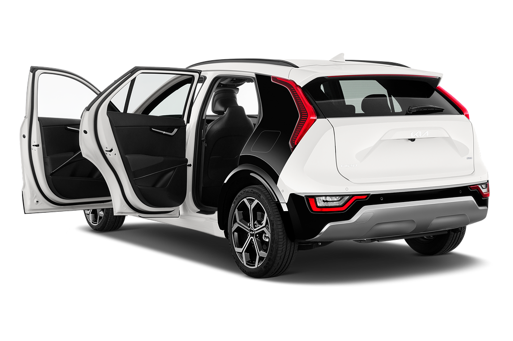 Kia Niro Plug-in Hybrid (Baujahr 2023) Spirit 5 Türen Tür geöffnet