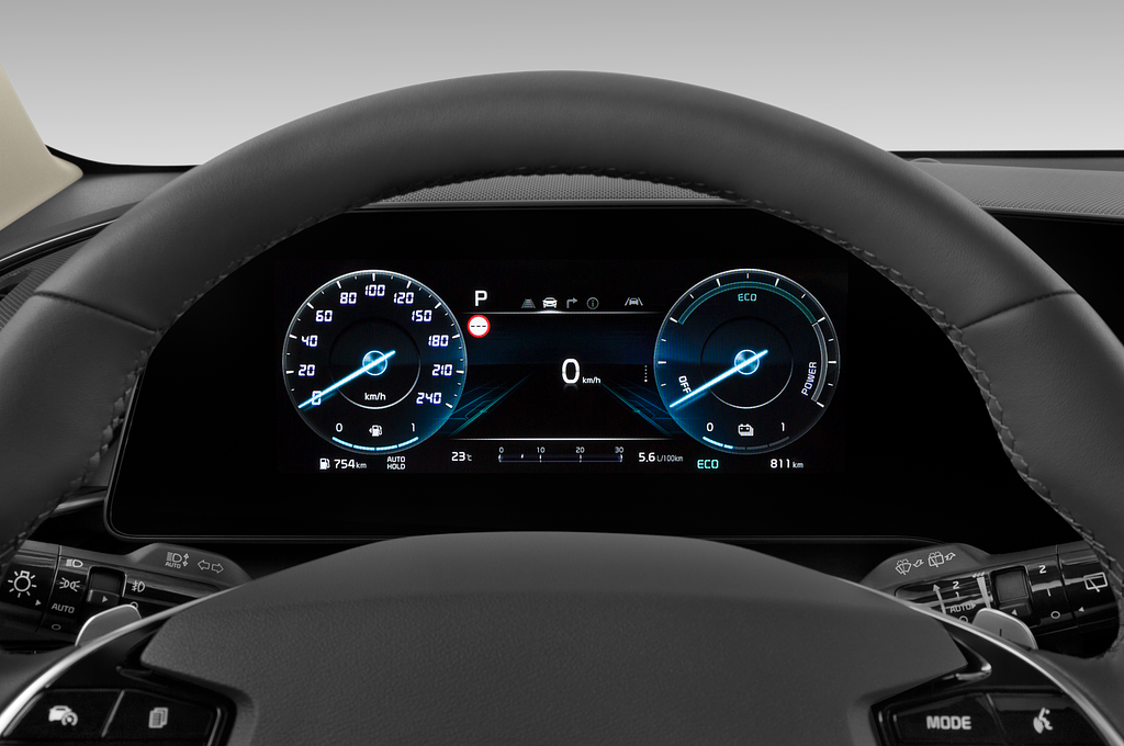 Kia Niro Plug-in Hybrid (Baujahr 2023) Spirit 5 Türen Tacho und Fahrerinstrumente