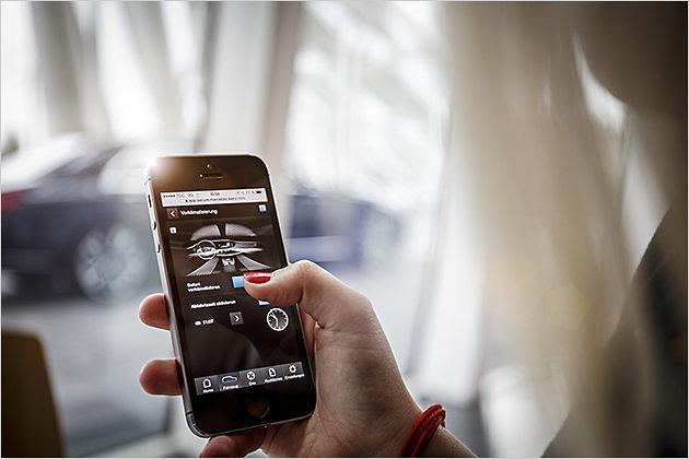 Per App kann der Wagen vorklimatisiert werden