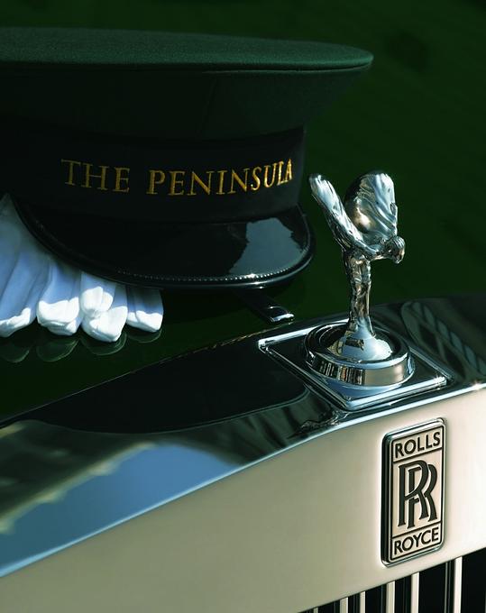 Peninsula Hotel Hong Kong Rolls-Royce Hut und Handschuhe