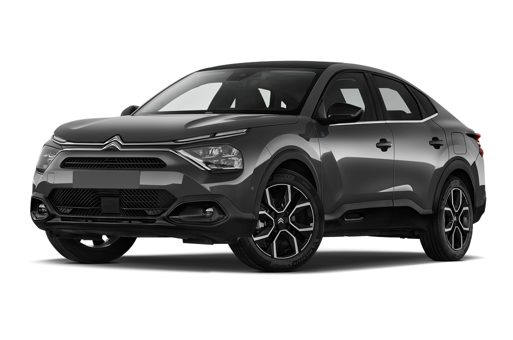 Citroen E-C4 X (Baujahr 2023) Shine 5 Türen seitlich vorne mit Felge