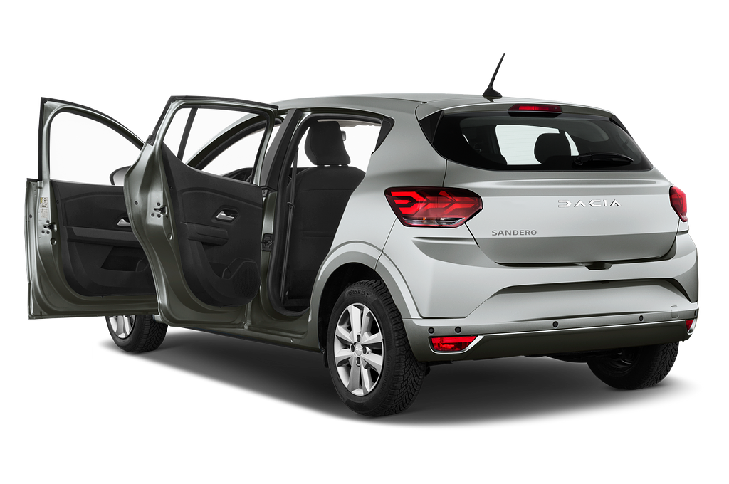 Dacia Sandero (Baujahr 2023) Expression 4 Türen Tür geöffnet