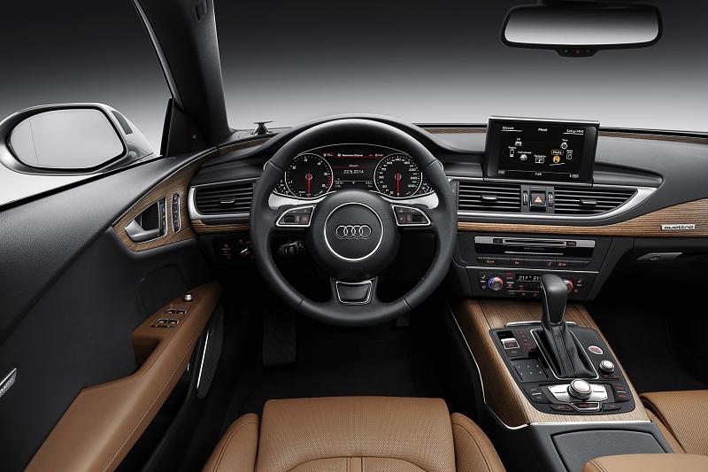 Das Cockpit des neuen Audi A7.