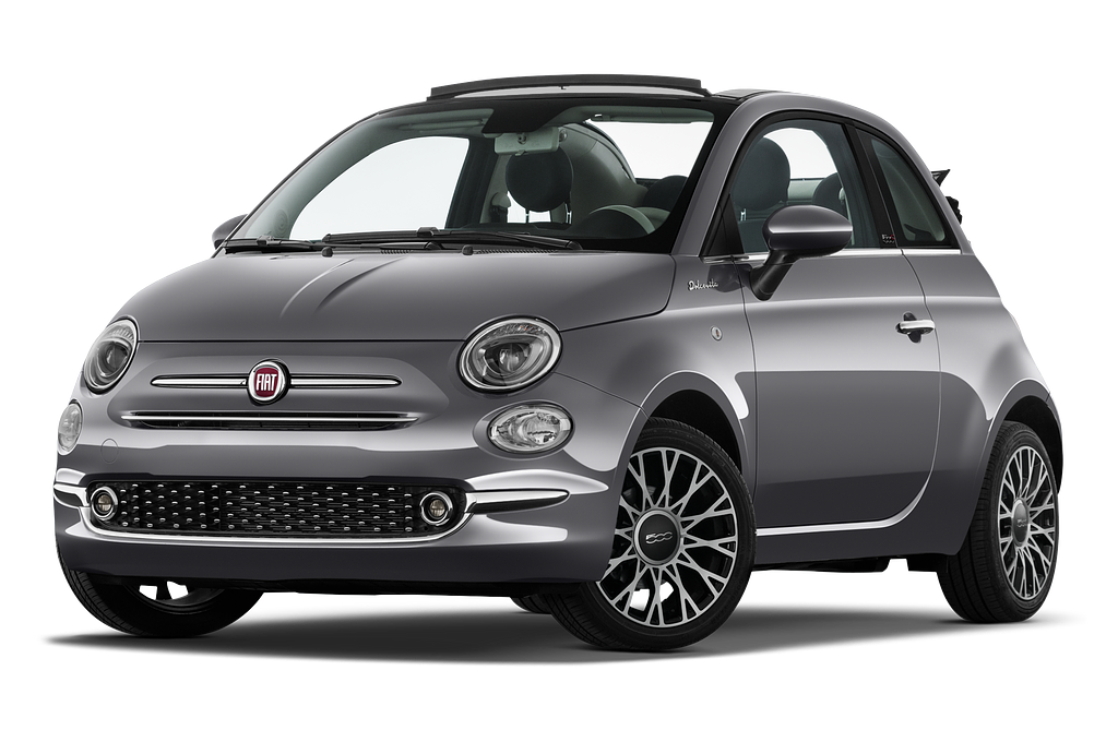 FIAT 500C (Baujahr 2022) Dolcevita 2 Türen seitlich vorne mit Felge