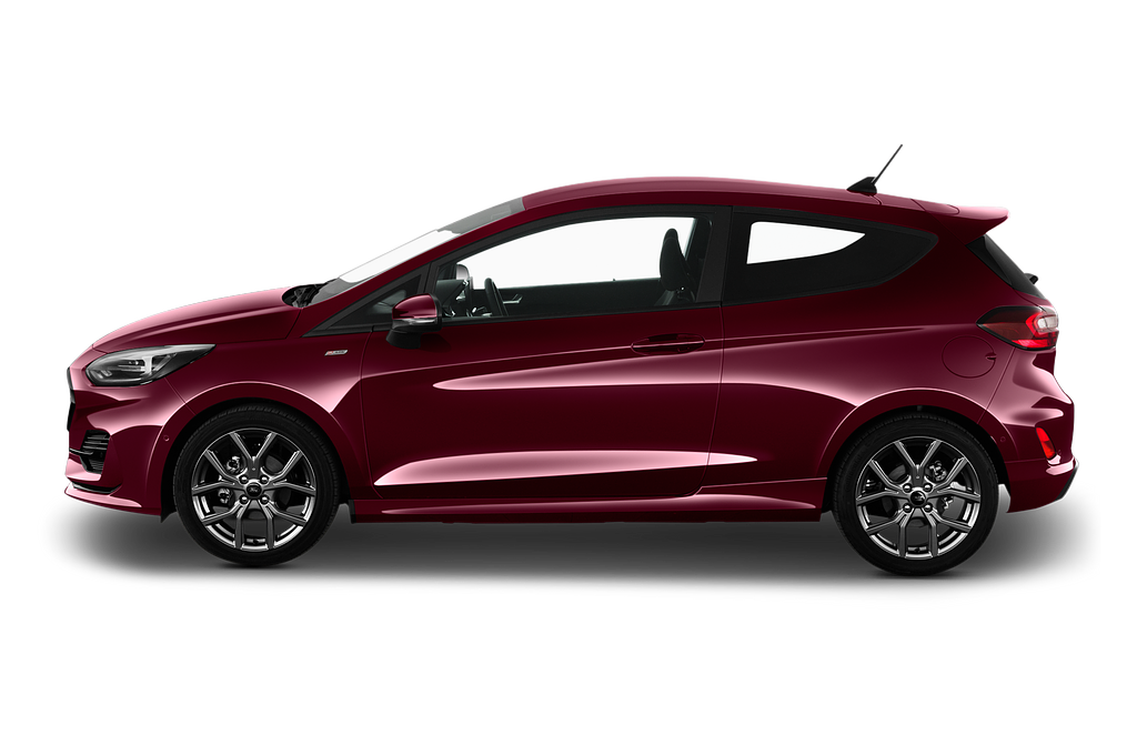 Ford Fiesta (Baujahr 2022) ST-Line 3 Türen Seitenansicht