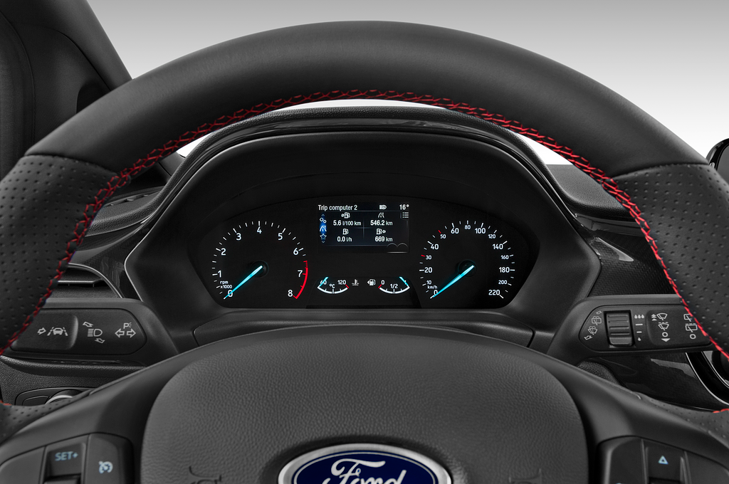 Ford Fiesta (Baujahr 2022) ST-Line 5 Türen Tacho und Fahrerinstrumente