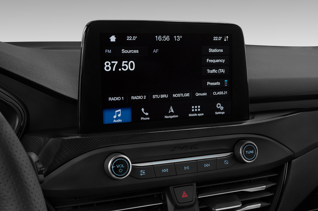 Ford Focus (Baujahr 2022) ST-Line 5 Türen Radio und Infotainmentsystem