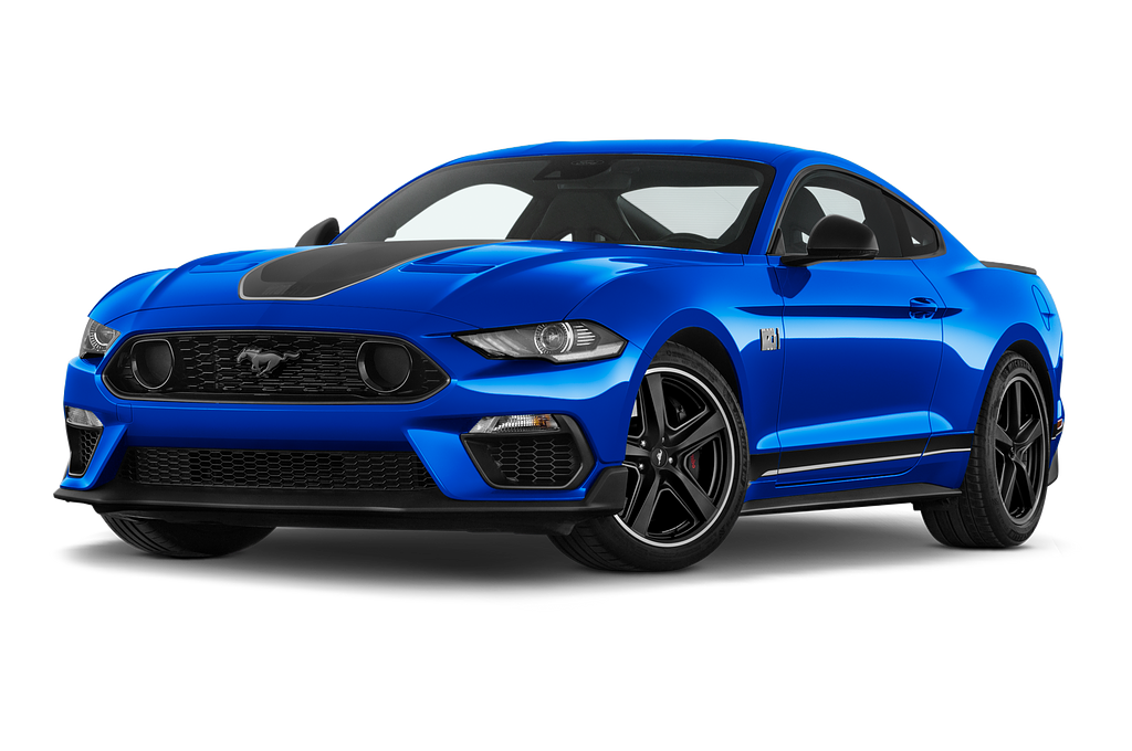 Ford Mustang (Baujahr 2021) Mach 1 2 Türen seitlich vorne mit Felge