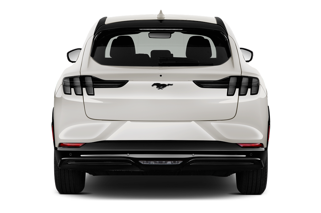 Ford Mustang Mach-E (Baujahr 2021) AWD 5 Türen Heckansicht