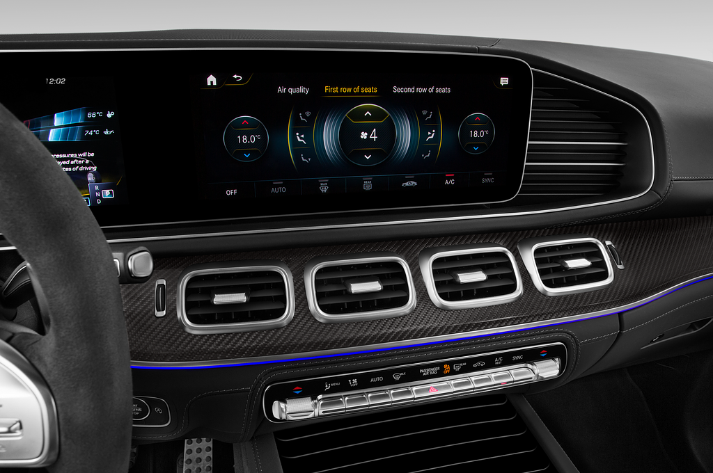 Mercedes GLE (Baujahr 2021) AMG 63 S 5 Türen Temperatur und Klimaanlage
