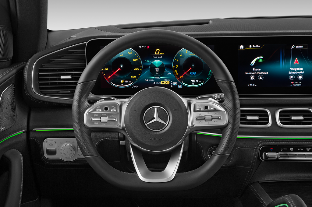 Mercedes GLE Coupe (Baujahr 2021) 350 e AMG Line 5 Türen Lenkrad