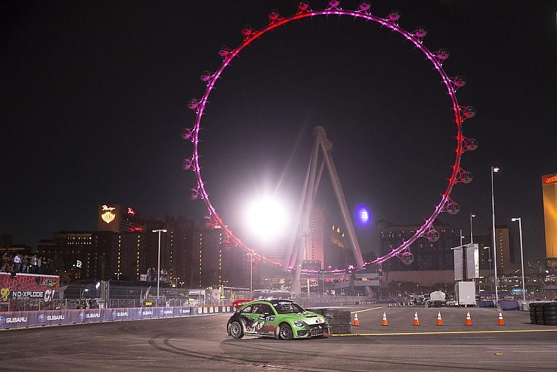 Publikumsliebling Ken Block gewann das Rennen.