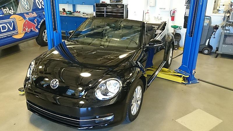 Versuchsträger VW Beetle: Hier können Selfies in die Welt gepostet werden.