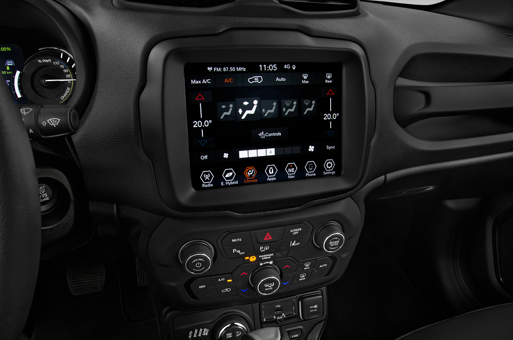 Jeep Renegade (Baujahr 2021) S 5 Türen Temperatur und Klimaanlage
