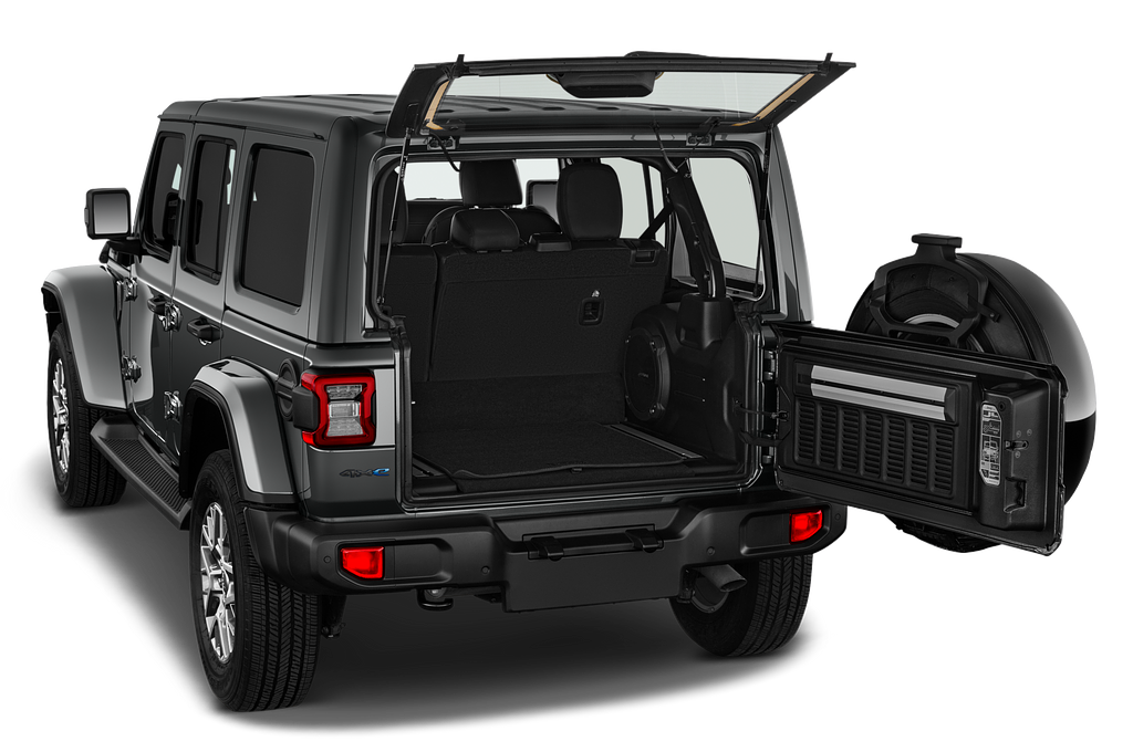 Jeep Wrangler 4xe (Baujahr 2021) 80th Anniversary 5 Türen Kofferraum