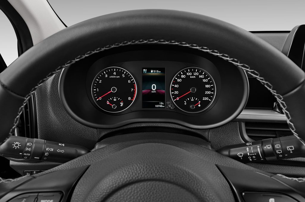 Kia Picanto (Baujahr 2023) Vision 5 Türen Tacho und Fahrerinstrumente