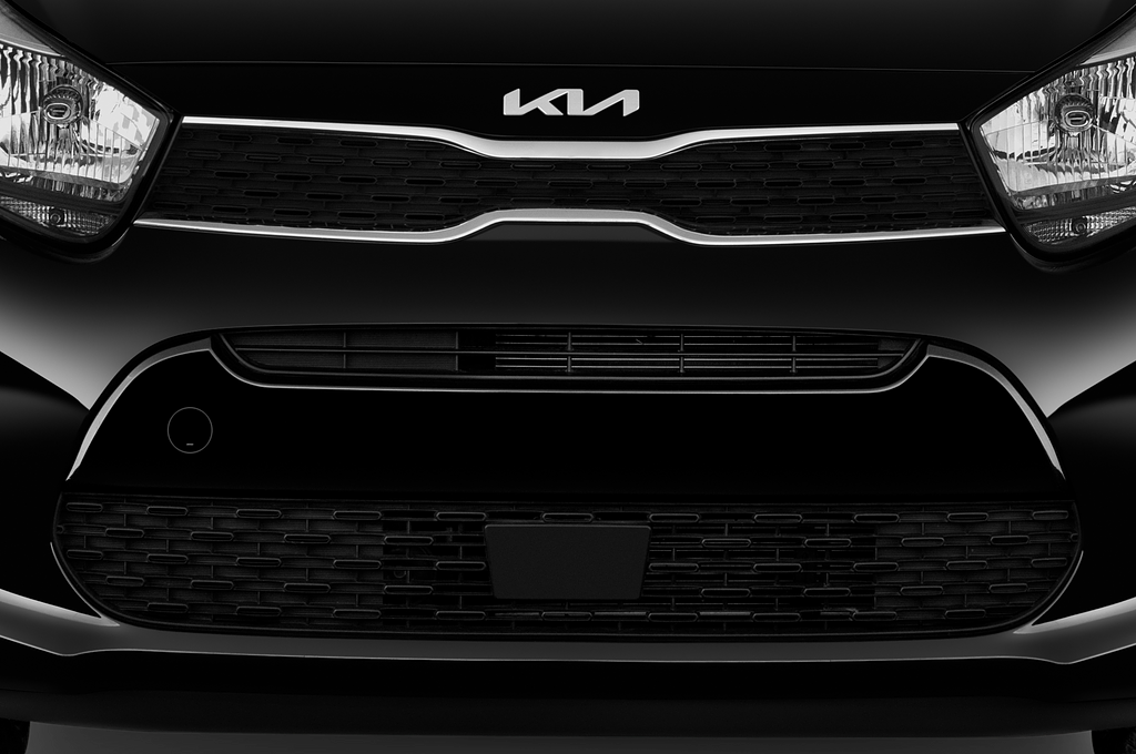Kia Picanto (Baujahr 2023) Vision 5 Türen Kühlergrill und Scheinwerfer