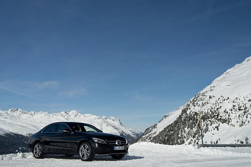 Mercedes C 400 4matic im Winter