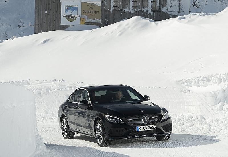 Mercedes C 400 4matic im Winter