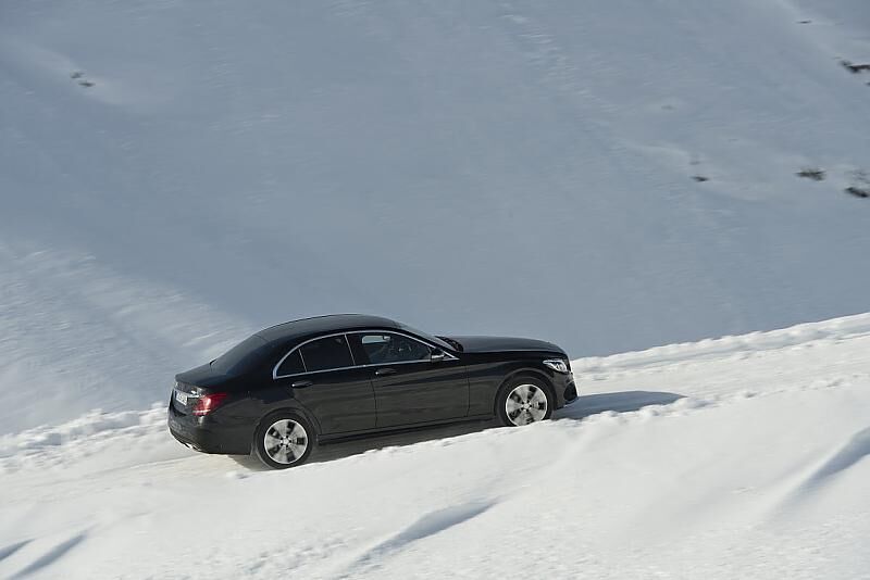 Mercedes C 400 4matic im Winter