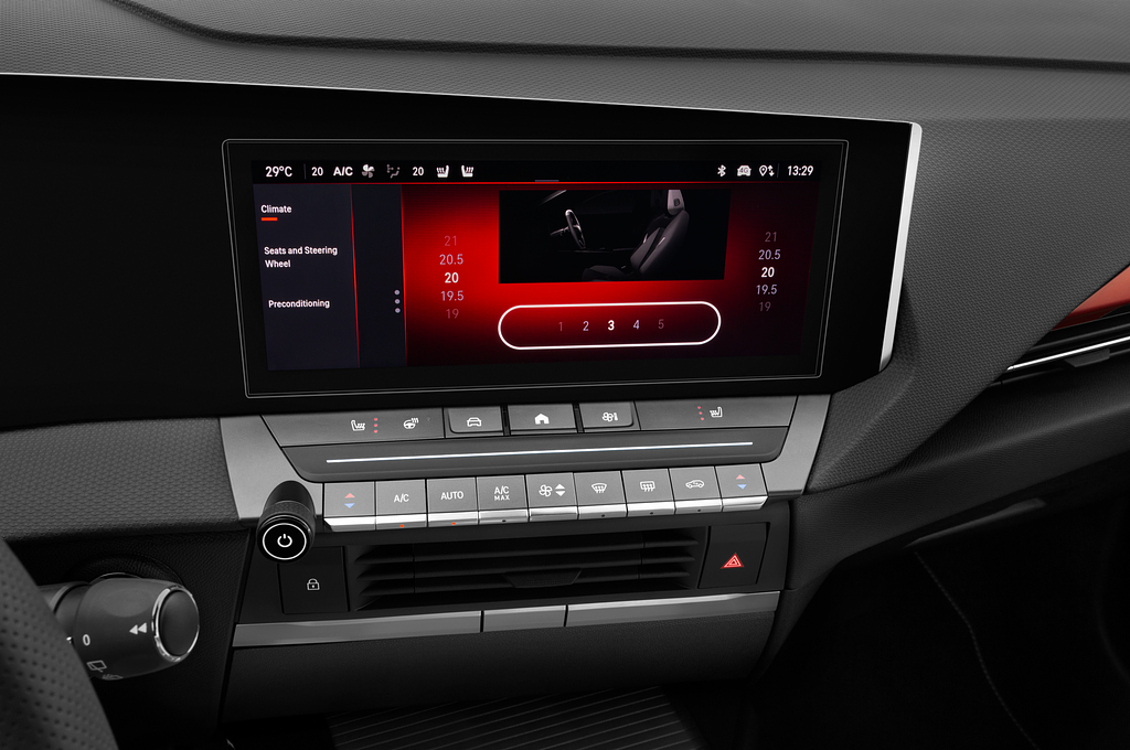 Opel Astra (Baujahr 2022) GS Line 5 Türen Temperatur und Klimaanlage